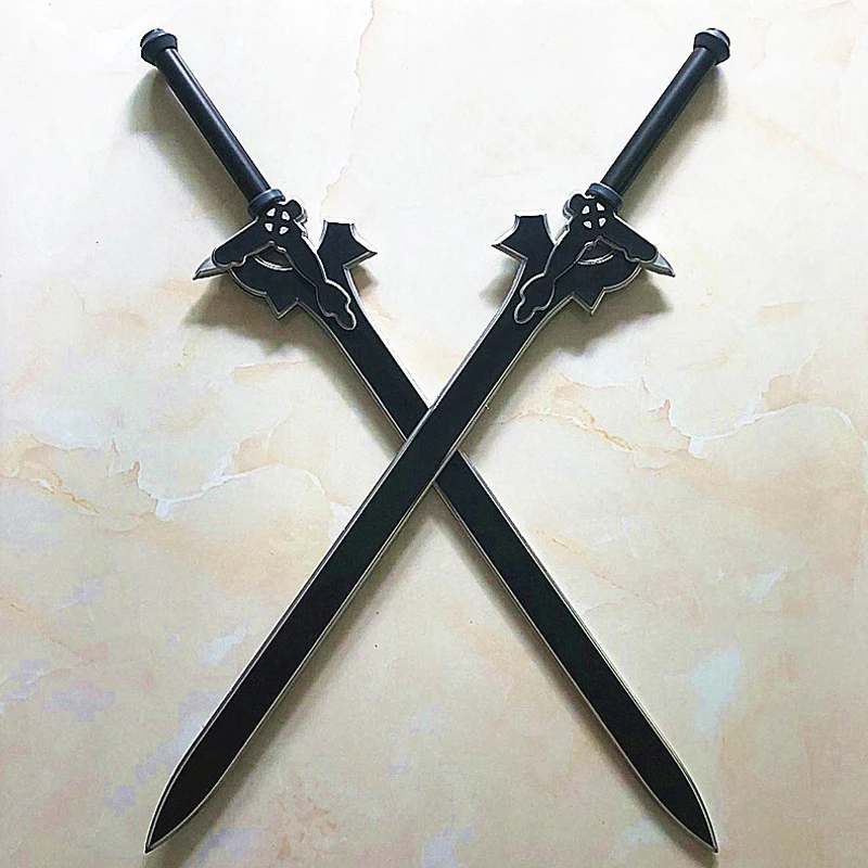Sword Art Online 1: 1 80cm Dark Repeller& Clearer Sword Asuna Kirigaya Kazuto SAO Action Figure Weapon Sword PU Cosplay toy