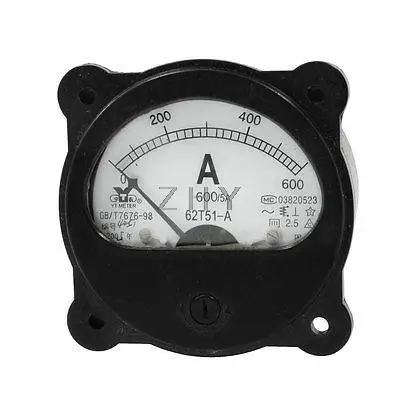 2,5% AC 0-600A винтовой монтаж Amperemeter Панель метр Калибр 62T51-A