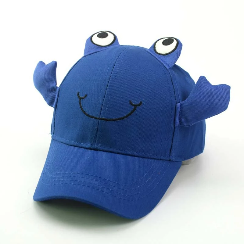 Очаровательный Краб Мультфильм gorras детей ребенка бейсбольной кепки шляпы для мальчиков и девочек хип-хоп шляпа дети snapback кепки Косплей вечерние подарки