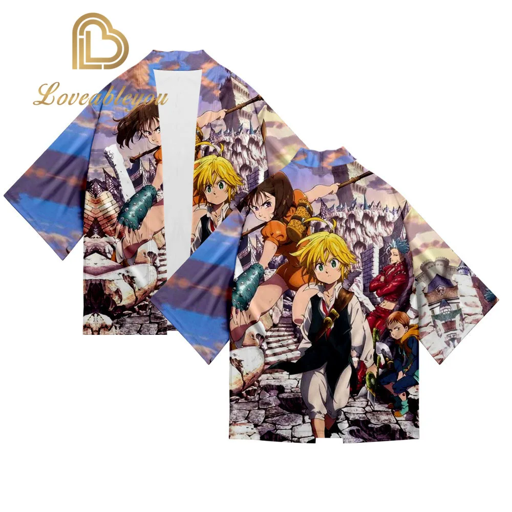 

The Seven Deadly Sins Japanese Kimono Men Women Harajuku Traditional Japanese Clothing Casual Tops Cosplay Kimono