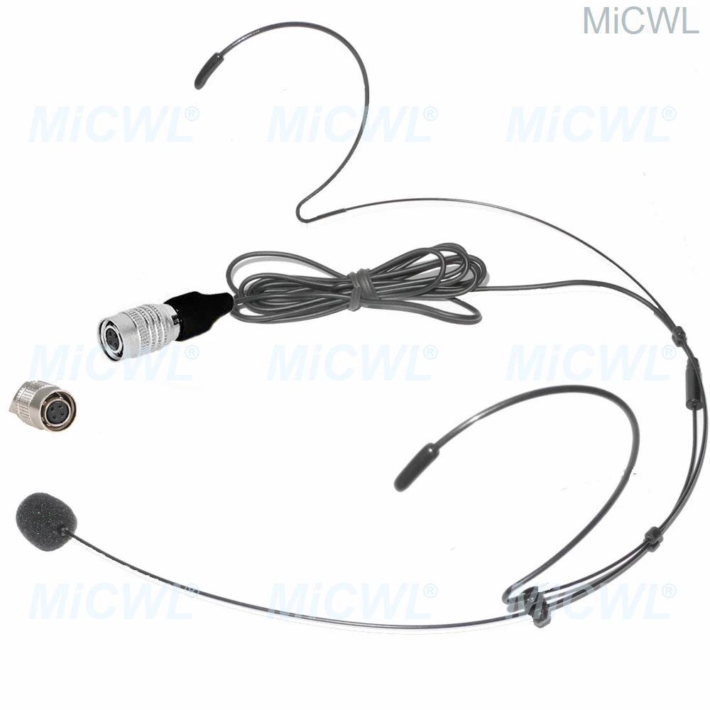 

Portable Wireless Headset Headworn Microphone for Audio Technica Wireless Mic System Hirose 4-Pin B40
