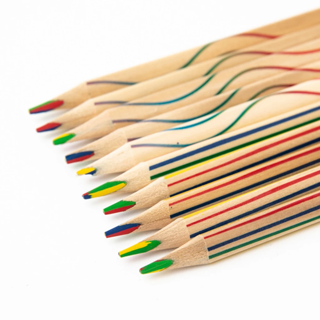 12x Rainbow Professional Oil Based Colored Pencils for Artist Kids Beginners Color Pencils for Coloring Drawing and Sketching