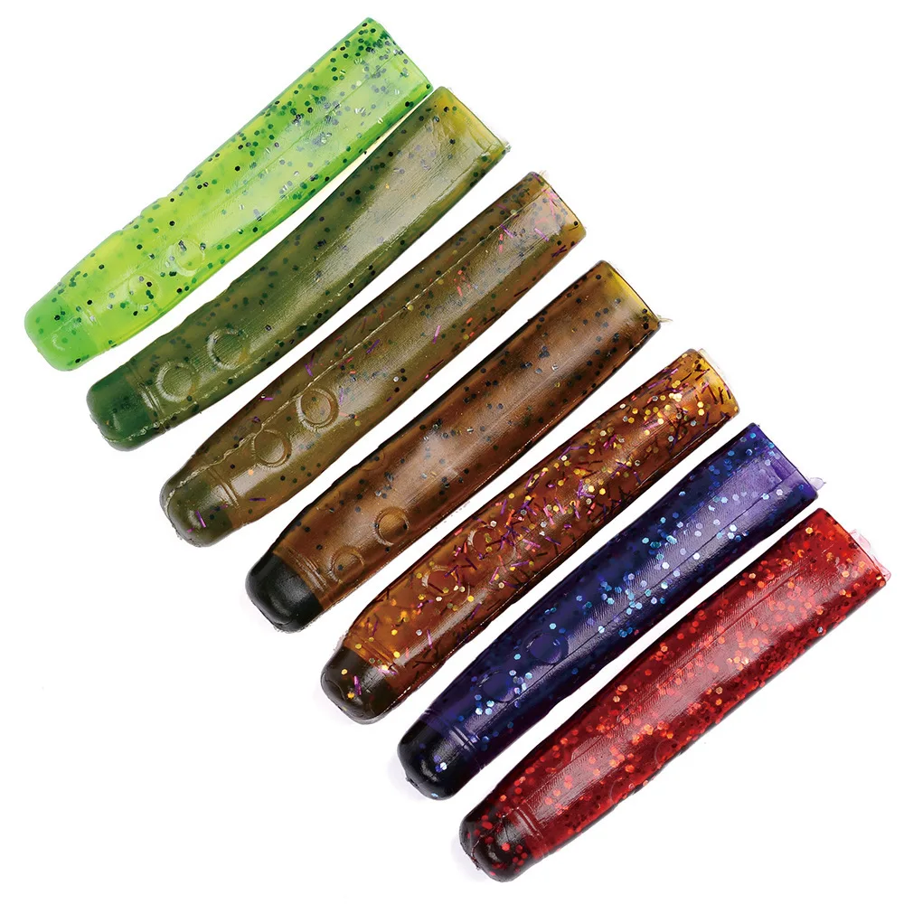 

10pcs/lot 85mm 5.45g silicone bait fishing lure iscas artificiais para pesca Swimbait Worm soft lure fishing accessories