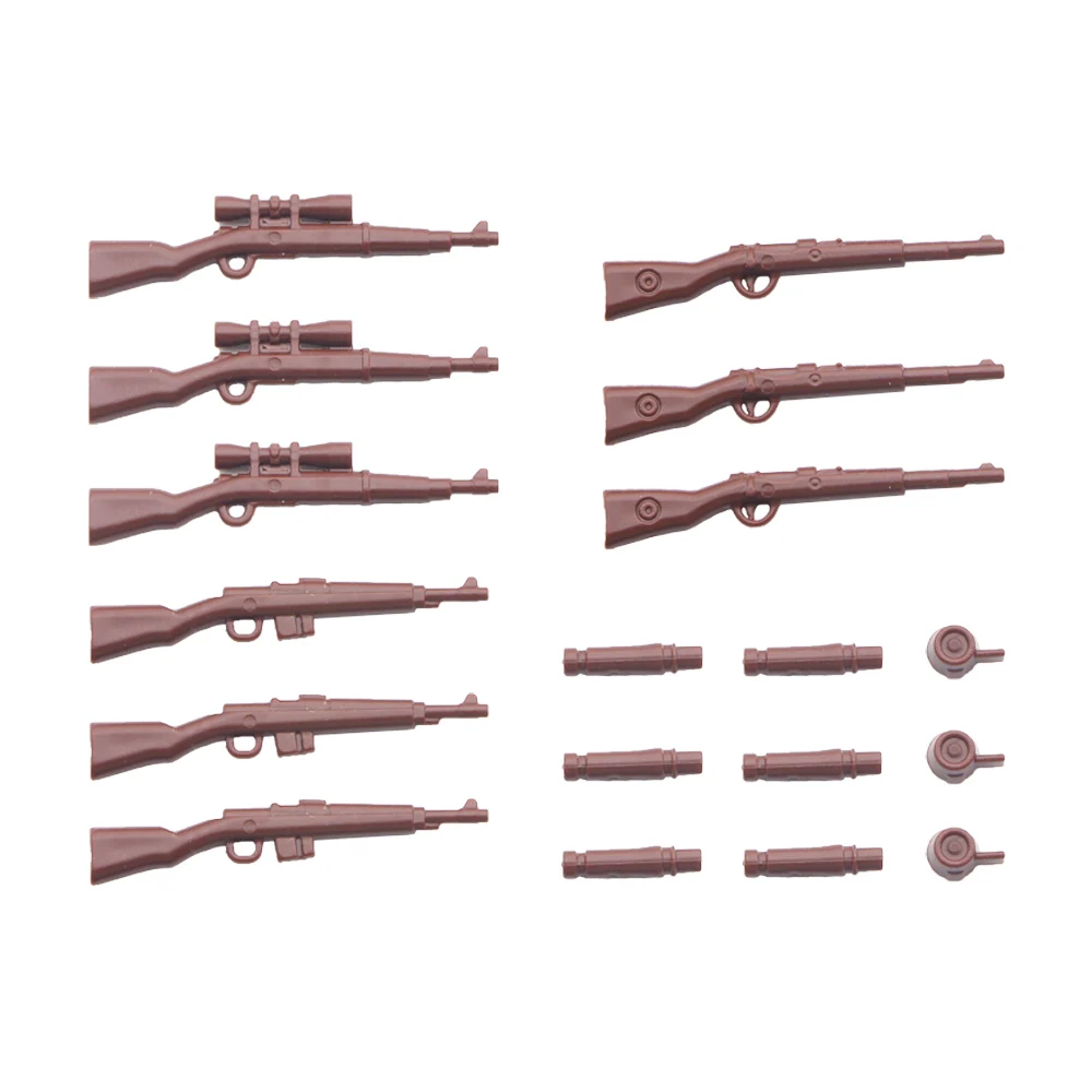 Military WW2 Weapon Pack Building Blocks SWAT City Police German Army Scene Base Gun Accessories Model LegoINGlys MOC Brick Toys (1)