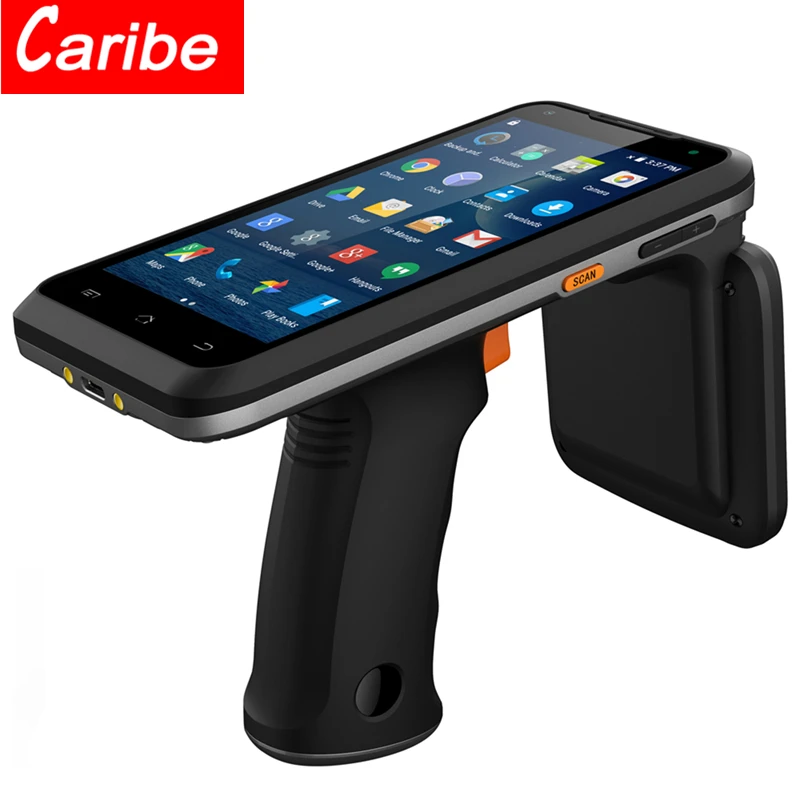 Карманный сканер штрих-кода Карибский 1D 2D QR PDA 4G Wifi беспроводной Bluetooth большой