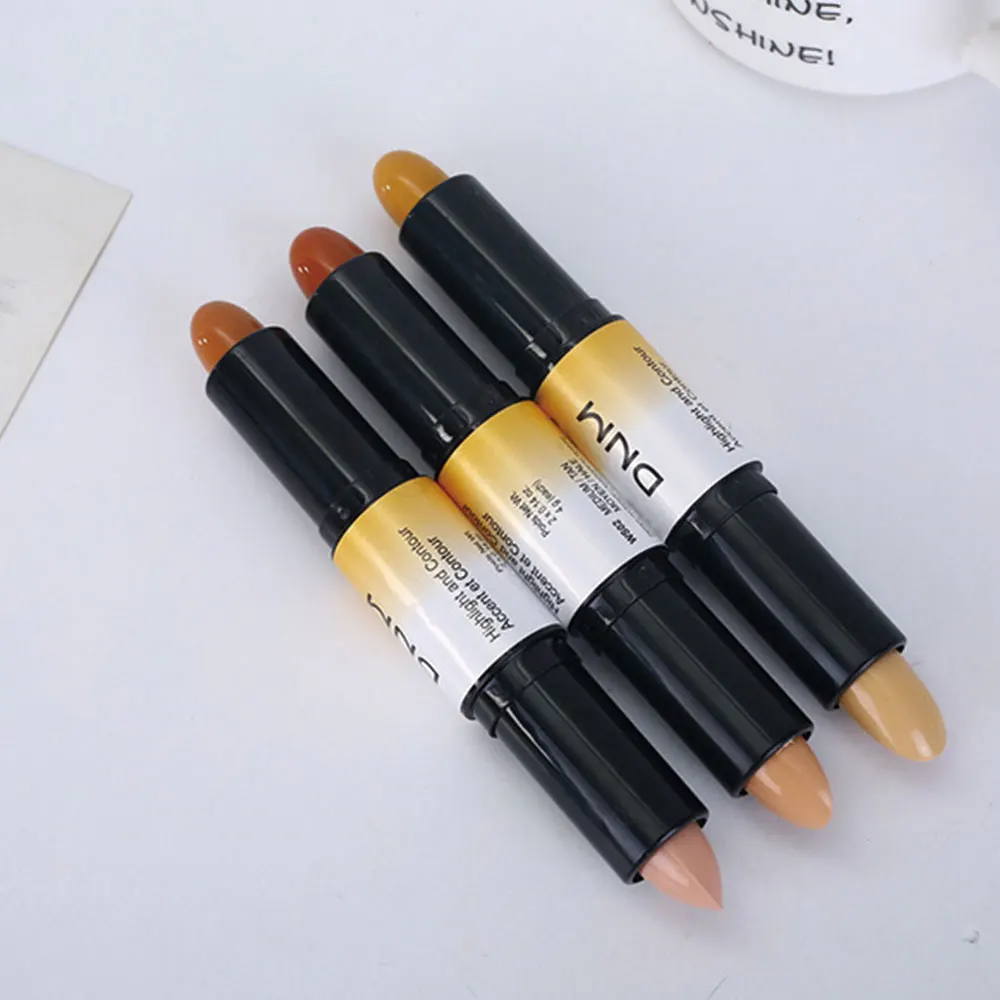 

4 color Women Multi-color Double-head V Face repair capacity Trimming Stick High-light Shadow Concealer Bar beauty make up