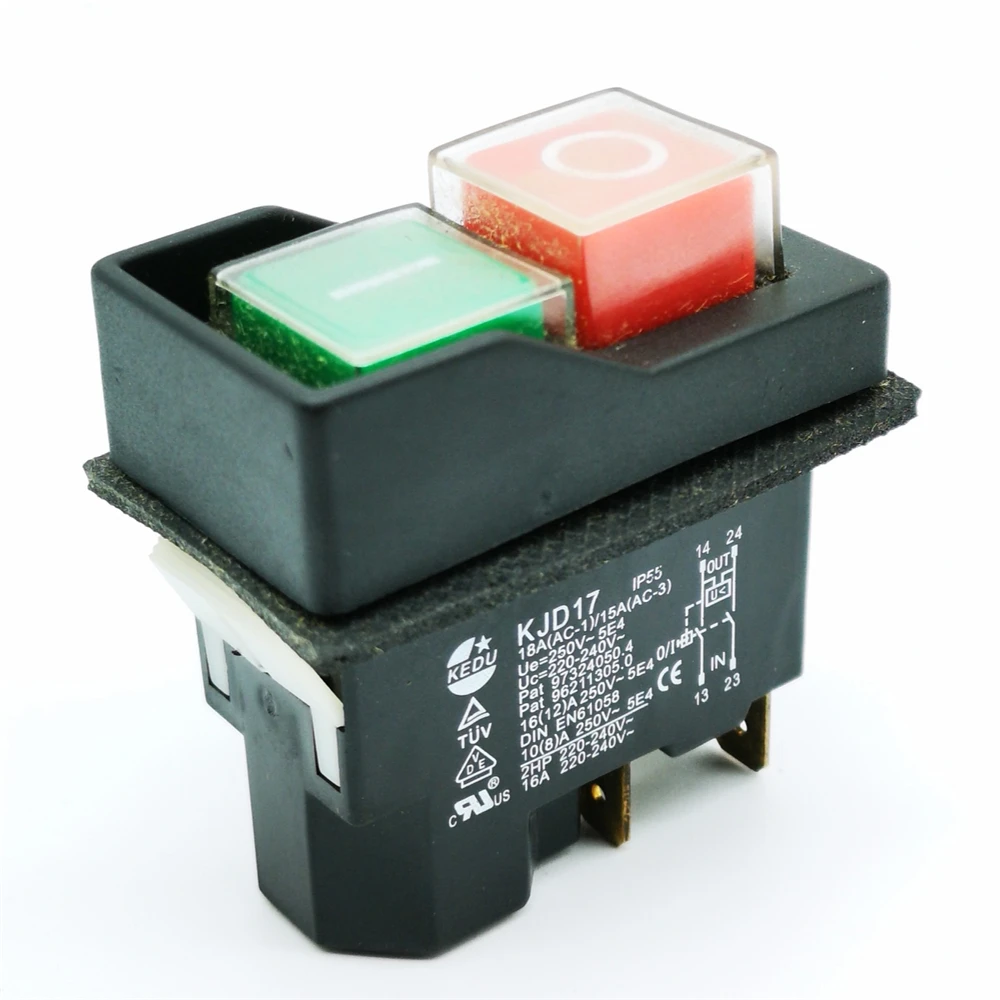 

5pins Waterproof Magnetic Explosion-proof Pushbutton Switch KDJ17 IP55 220v Magnetic Starter Electromagnetic Switches