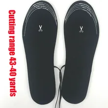 1 пара углеродное волокно электрические сабо с подогревом стельки согревающие гибкие стельки для зимы и T8