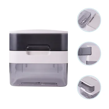 

1Pc Bathroom Tissue Box Wall-mounted Napkin Storage Box Punch Free Tissue Holder Toilet Storage Rack for Home Hotel (Black White