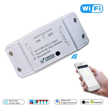 

Smart Wifi Light Switch Tuya APP Universal DIY Module For Smart Home Wireless Remote Control Works With Alexa Google Home