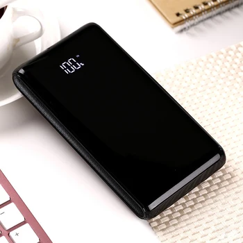 

6 Sections Black 18650 Charger Box Anti-slip Dual Interface Housing Power Bank Case No Welding DIY Kit Digital Display Mobile