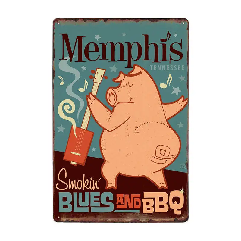 DAD'S BBQ оловянные вывески старинные металлические таблички настенные плакаты декоративные тарелки бар украшение дом Декор 20x30 см