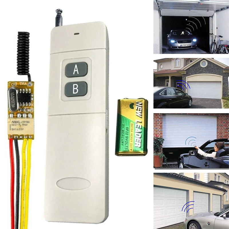 2 кнопки переключатель пульт дистанционного управления приемник 433 МГц/315 МГц
