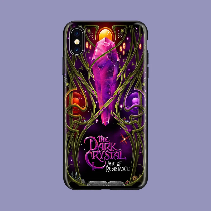 Черный мягкий чехол из ТПУ с темным кристаллом для iphone 11 pro 5 5S se 6 6s X Xs XR MAX 7 8 plus