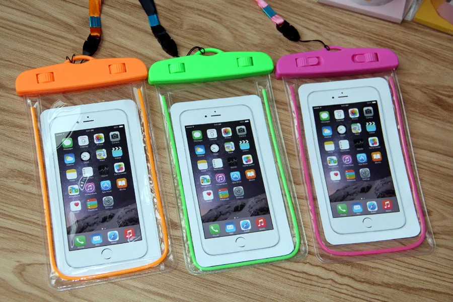 ZOTOBON Floating Airbag Swimming Bag Waterproof Mobile Phone Pouch Cell Phone Case for Swim Diving Surfing Beach Use Bag H62