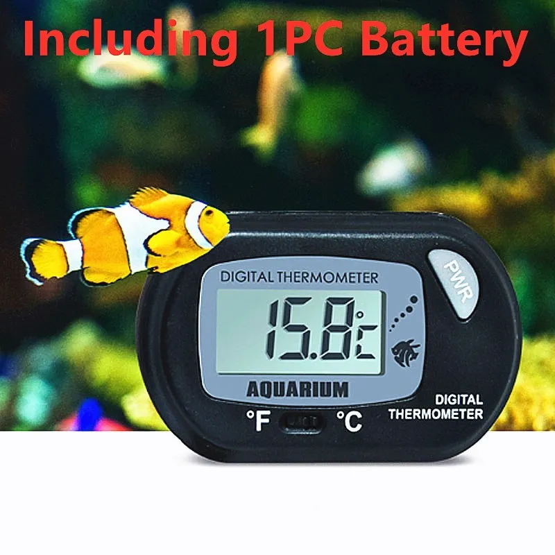 1PC nueva LCD pantalla Digital Sensor de agua de acuario controlador de termómetro cable pescado Accesorios para tanque de acuario termómetro