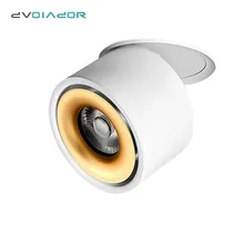 360 градусов вращения Светодиодный точечный светильник светодиодный потолочный Точечный светильник s 12 Вт 10 Вт 7 Вт Встраиваемая Светодиодная лампа Точечный светильник для внутреннего освещения