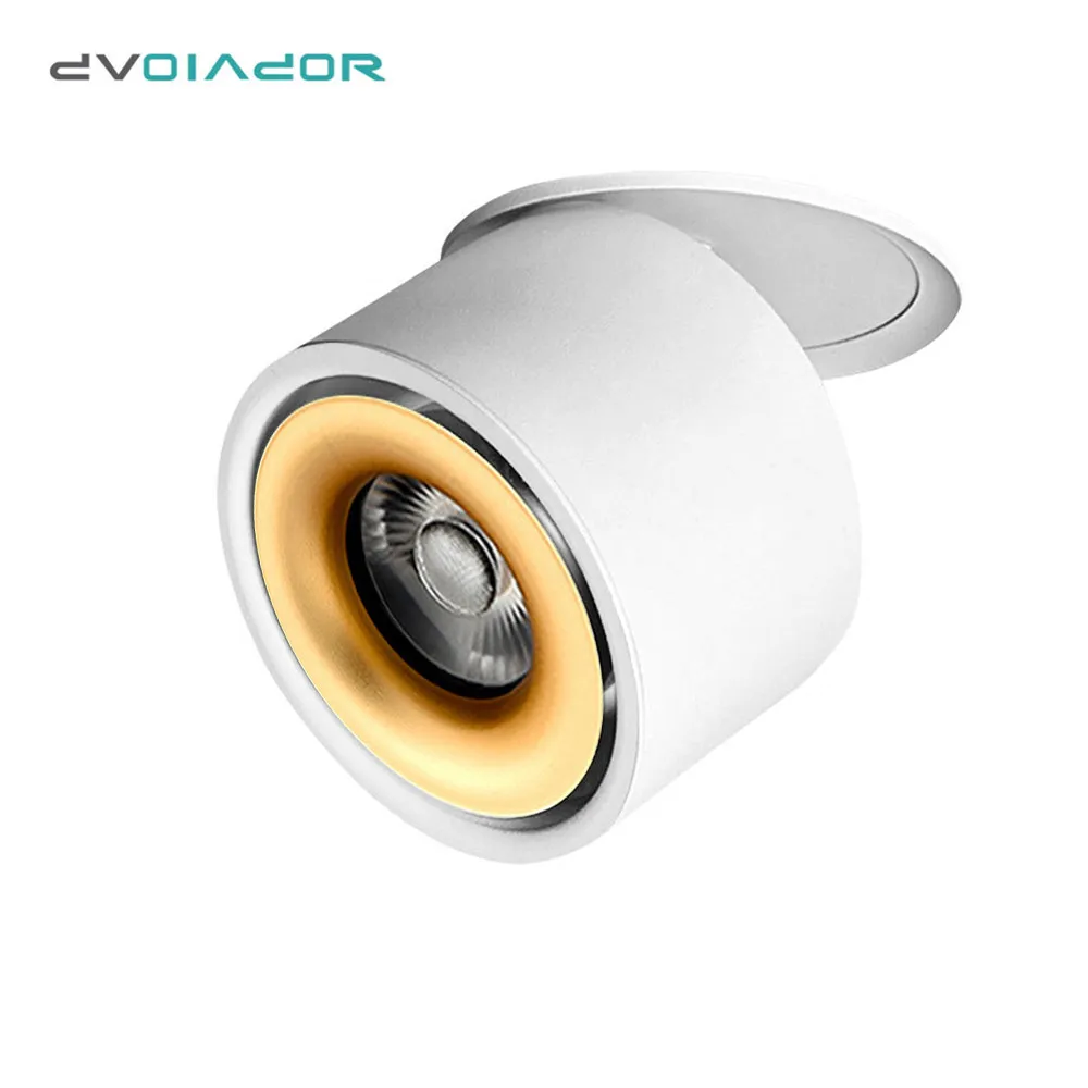 

360 Degree Rotation LED Spot light LED Ceiling Spotlights 12W 10W 7W Recessed LED Lamp Spot Light for indoor lighting fixture