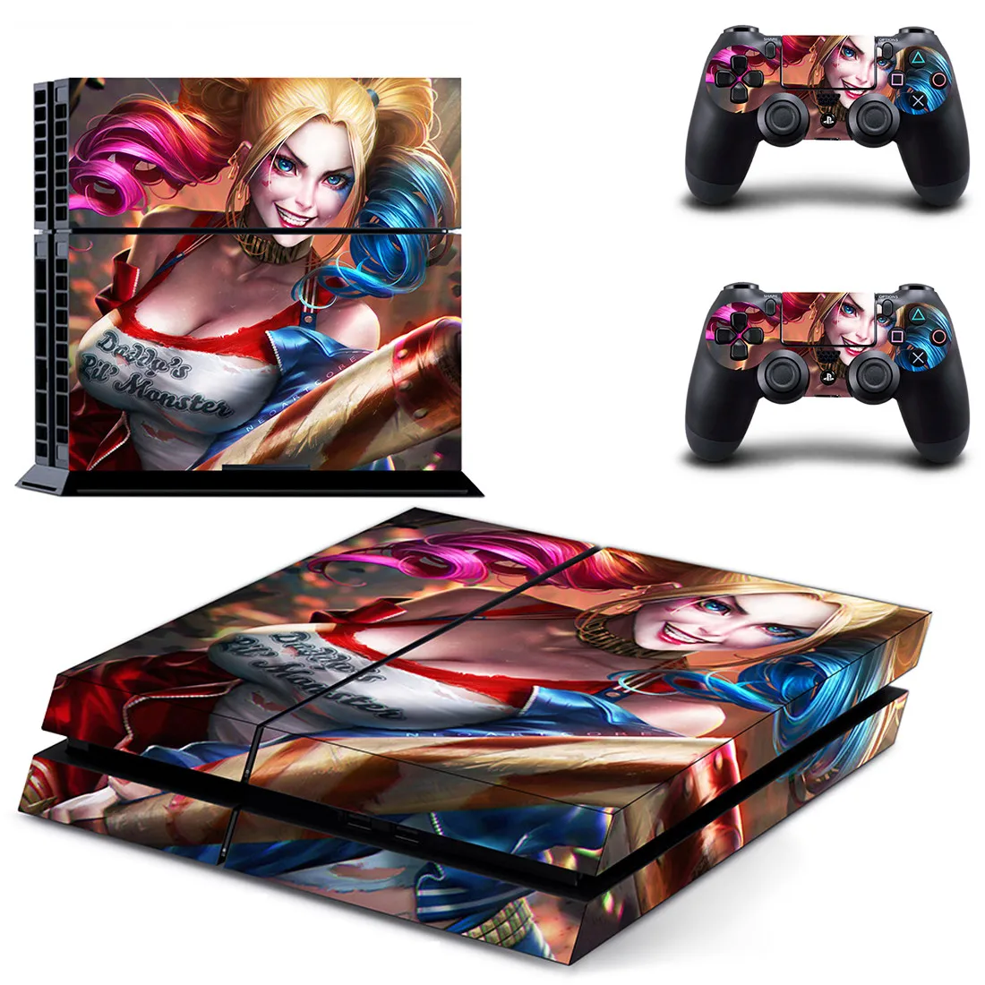 Отряд Самоубийц Харли Квинн PS4 наклейка s Play станция 4 кожа наклейки для playstation 4 PS4 консоли и контроллера Скины