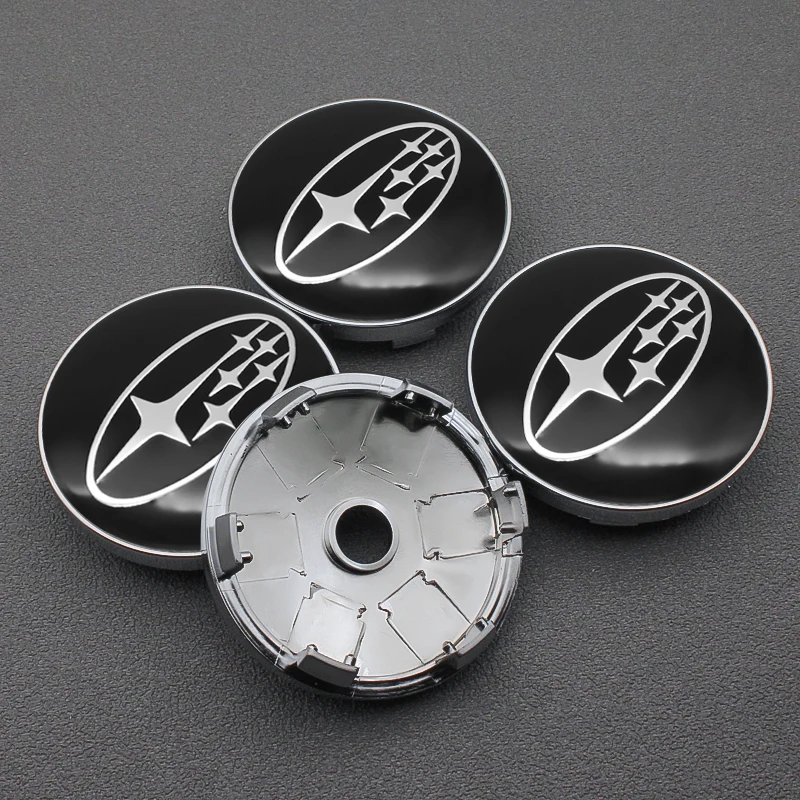 

56/60mm Wheel Center Hub Caps Car Emblem Badge Wheel Center Cap For Subaru Forest Human Lion XV Impreza WRX WRC STI accessories