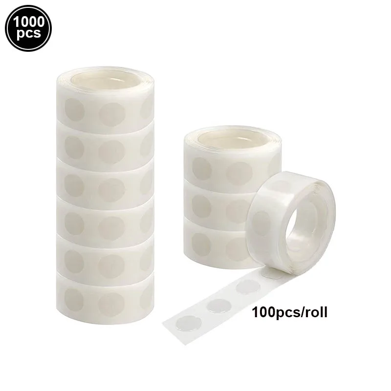 Glue Points, 1100 Poster Putty Adhesive Clear Balloons Dots Tape 11