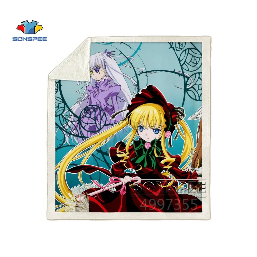 SONSPEE Rozen Maiden аниме Харадзюку для детей и взрослых, 3d принт, одеяло, теплый диван, Стёганое одеяло, покрывало для путешествий, постельные принадлежности, Фабричный магазин B129