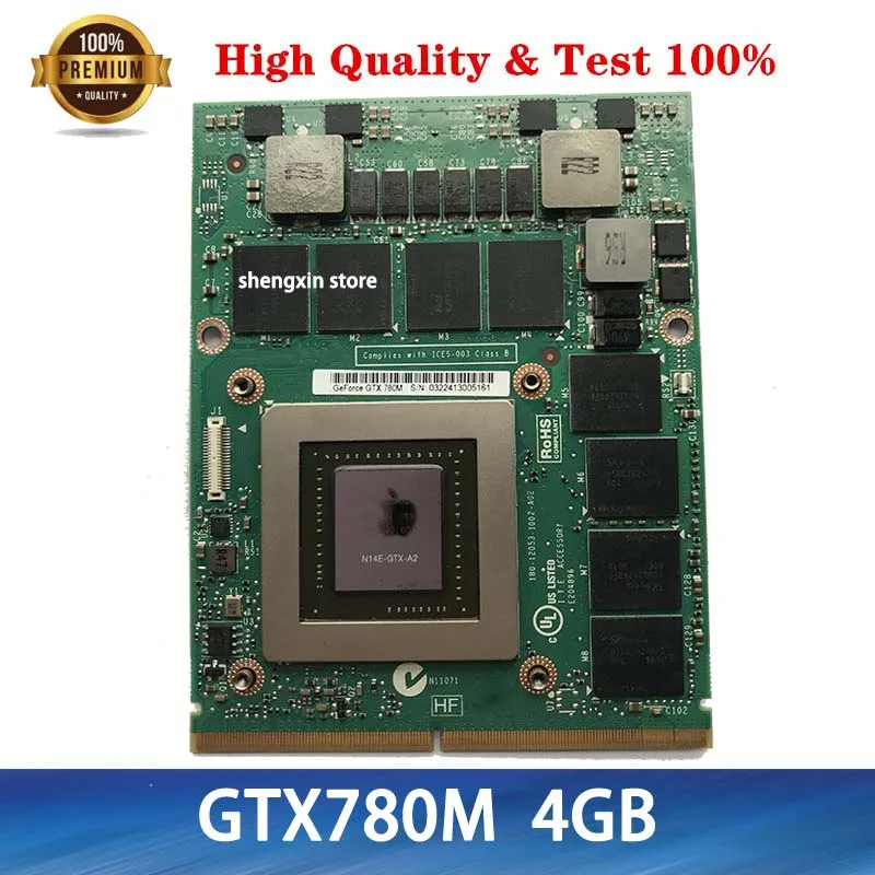 GTX780M для Dell M18X R2 R3 R4 M17X R4 R5 GTX 780M GDDR5 4 Гб N14E-GTX-A2 VGA Дисплей графическая карта