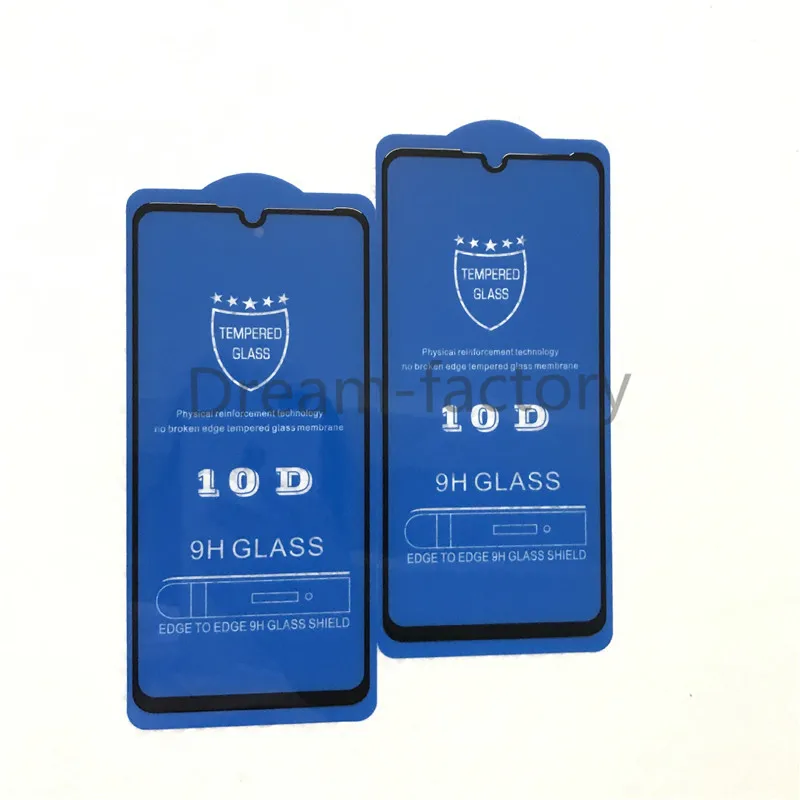 

300PCS 10D Full Glue Full Cover Tempered glass Screen Protector for Huawei Honor Play 7c 7x 7s 7a 8 Lite 8x 8s 8a 9