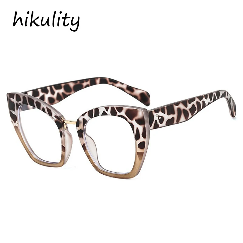 1pc Leopard Print Square Frame Anti-blue Light Women's Glasses For