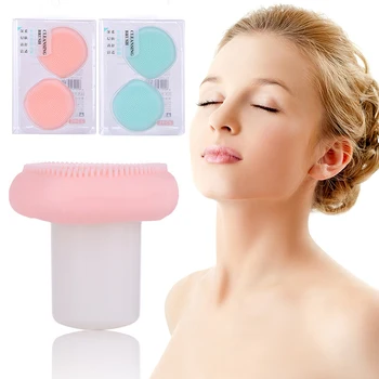 

Silicone Small Facial Cleansing Brushes Face Deep Cleaning Washing Brush Massage Beauty Instrument Clean Pores/exfoliate New