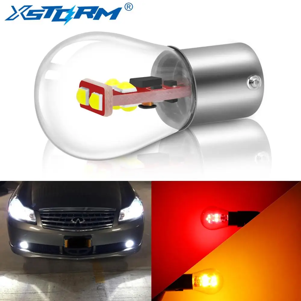 Promo Led-Bulbs Signal-Lamp Ampoule Auto-Light P21W 1157 Bay15d Led Ba15d Car-Turn White Yellow 85ZQG9NOO