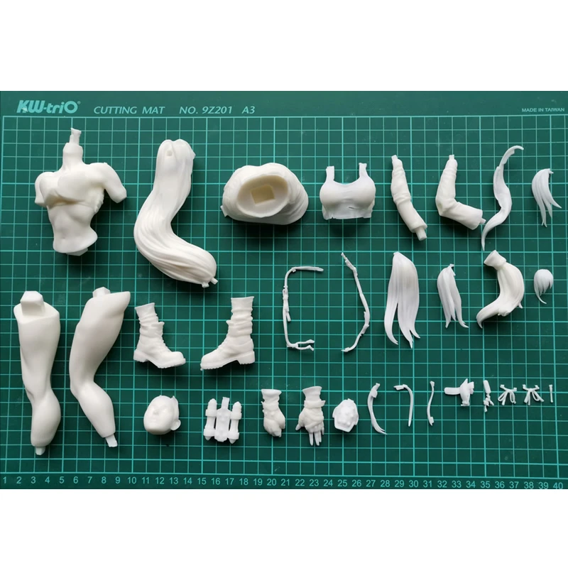 1/6 фантазия VII ADVENT дети Tifa Неокрашенная фигурка из смолы Разобранная модель