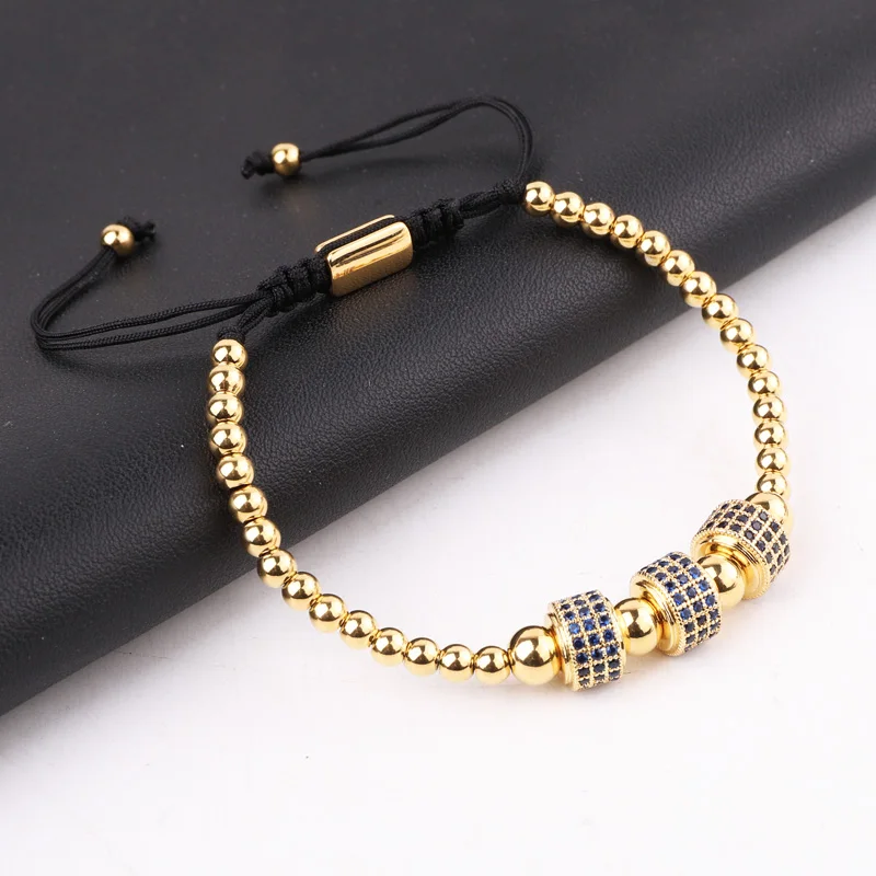 New Design High Quality 316L Stainless Steel Bangle CZ Pave Crown Charms Bracelet Set Men Jewelry Gift - Image 4