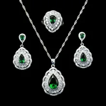 Europe And America 3A Zircon Set Super Shiny Luxury Bride Banquet Accessories Jewelry Set Factory Price Direct Selling