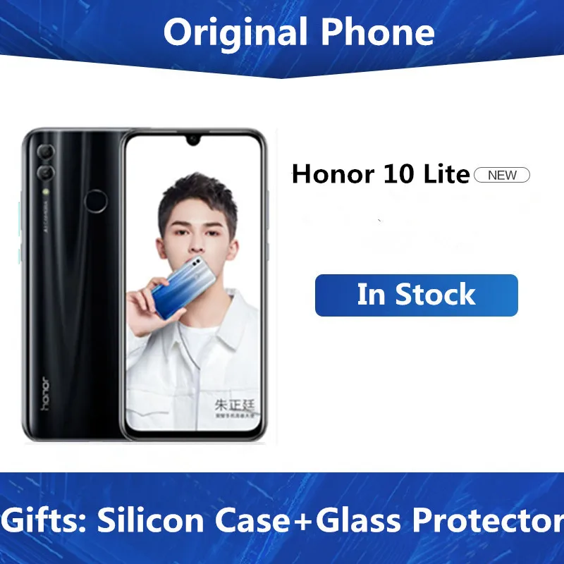 Honor 10 Lite телефон экран 6 2 дюйма Android 9 0 камера 24 МП Восьмиядерный|Смартфоны| |