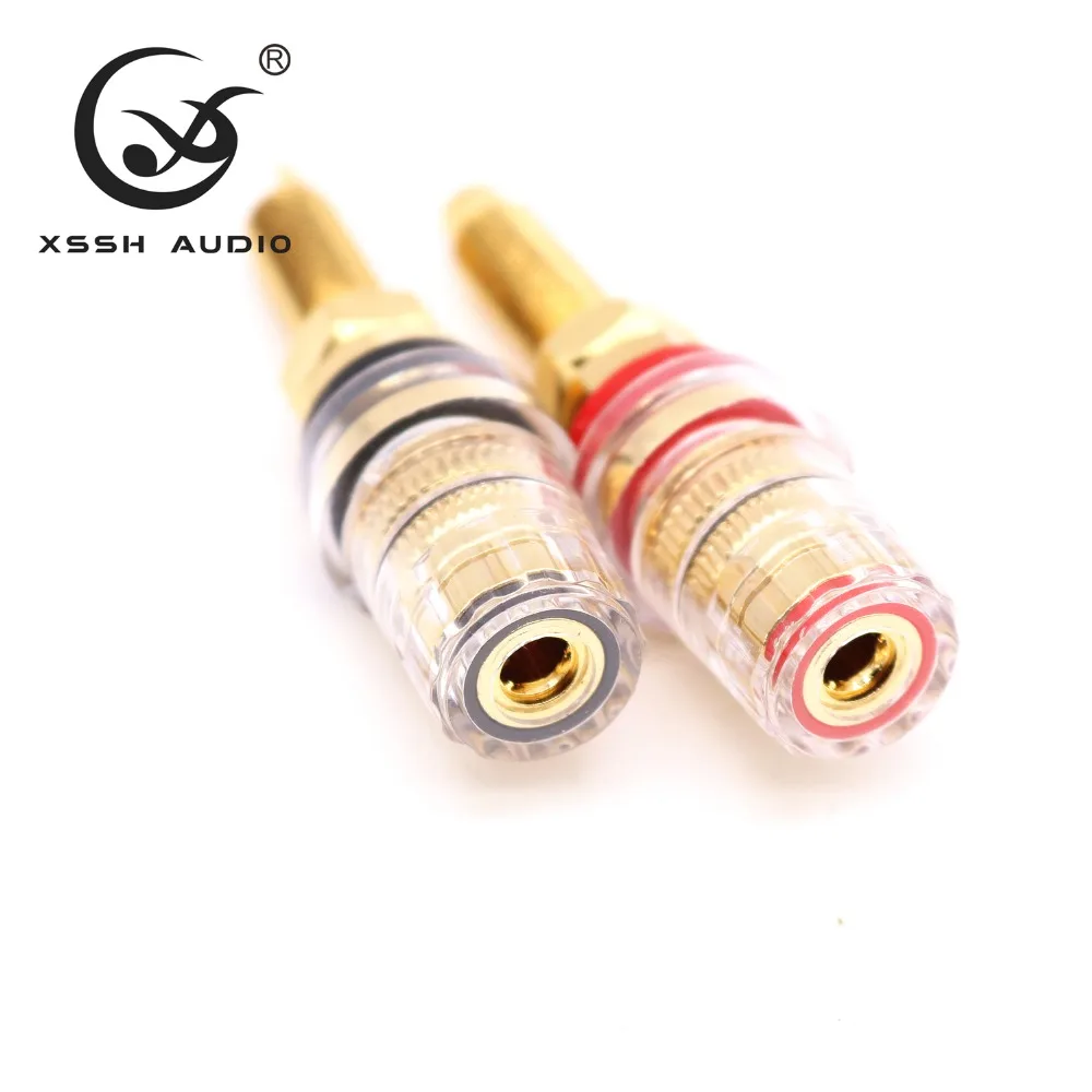 8pcsXSSH Hi-End HiFi динамик Рог усилитель мощности терминал короткий длинный связывающий пост несварочный Винт Женский Разъем типа "банан"