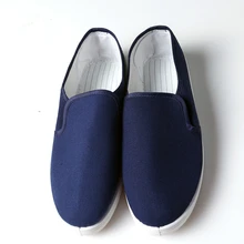 Антистатическая обувь, защитная обувь, Рабочая обувь, синяя парусиновая рабочая обувь для магазина, чистая очистка от пыли