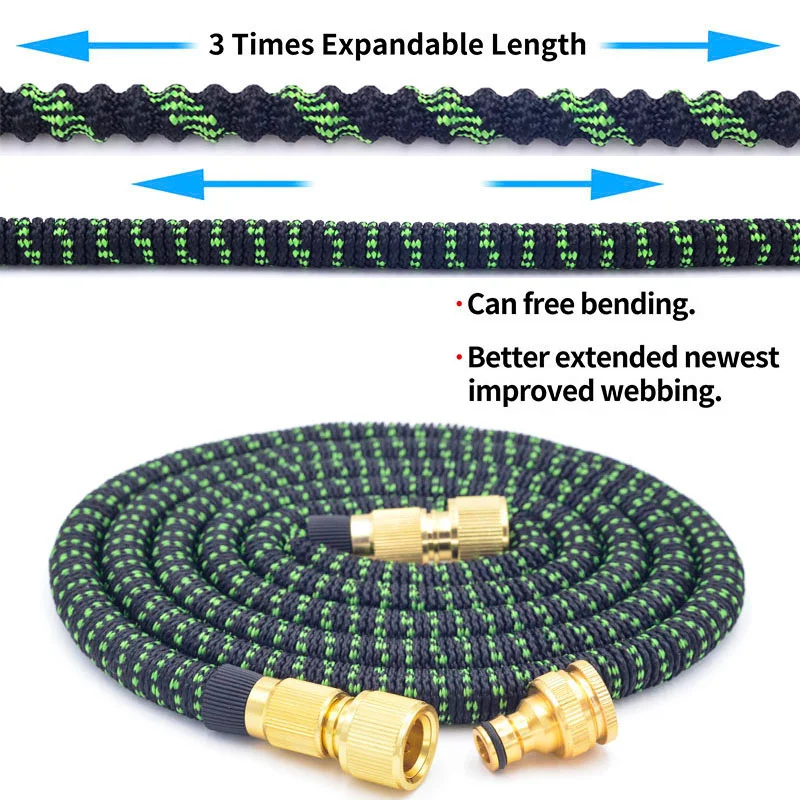 New Watering Hose Expandable Magic Hose Garden Irrigation Hose Pipe With Spray W
