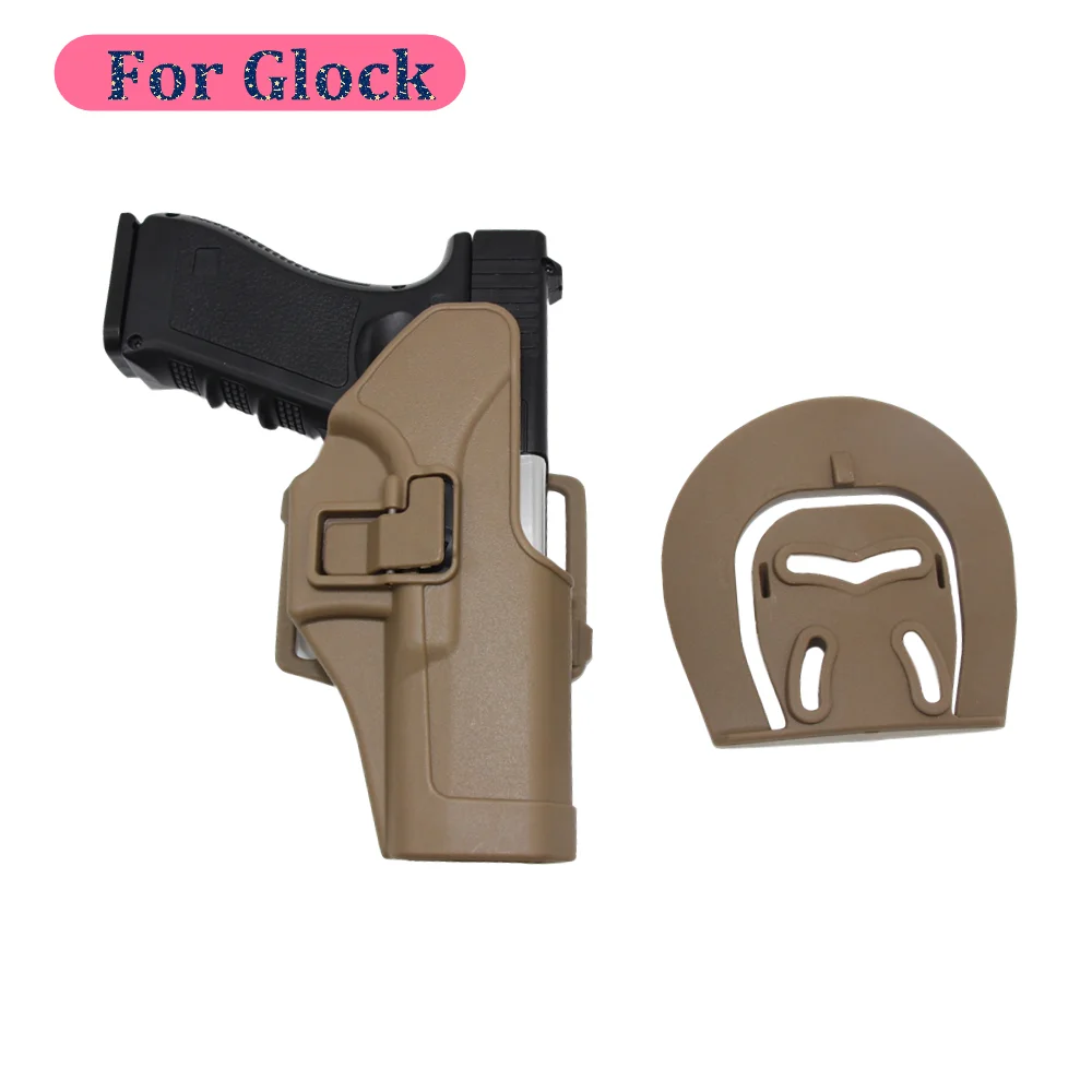 

For GLock 17 19 22 23 31 32 CQC Tactical Holster Airsoft Paintball Right HandHolster with Belt Loop Waist Paddle Gun Holster