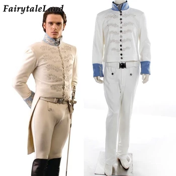 

Cinderella Prince Charming Costume Carnival Halloween Fancy Outfit Party White Suit Stage Performance Clothing Custom Made