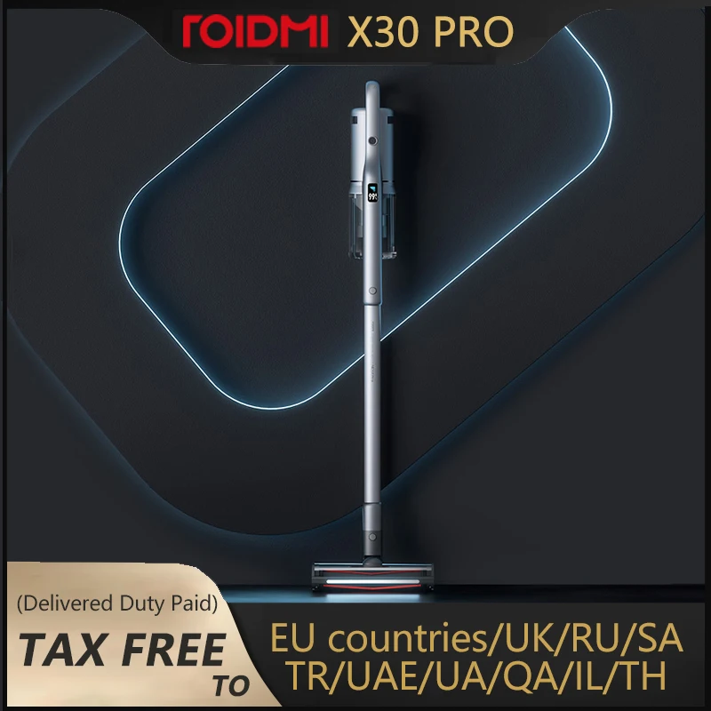 Пылесос ROIDMI NEX X20 2 Pro X30 OLED-дисплей 26500 па функция всасывания и влажной уборки |