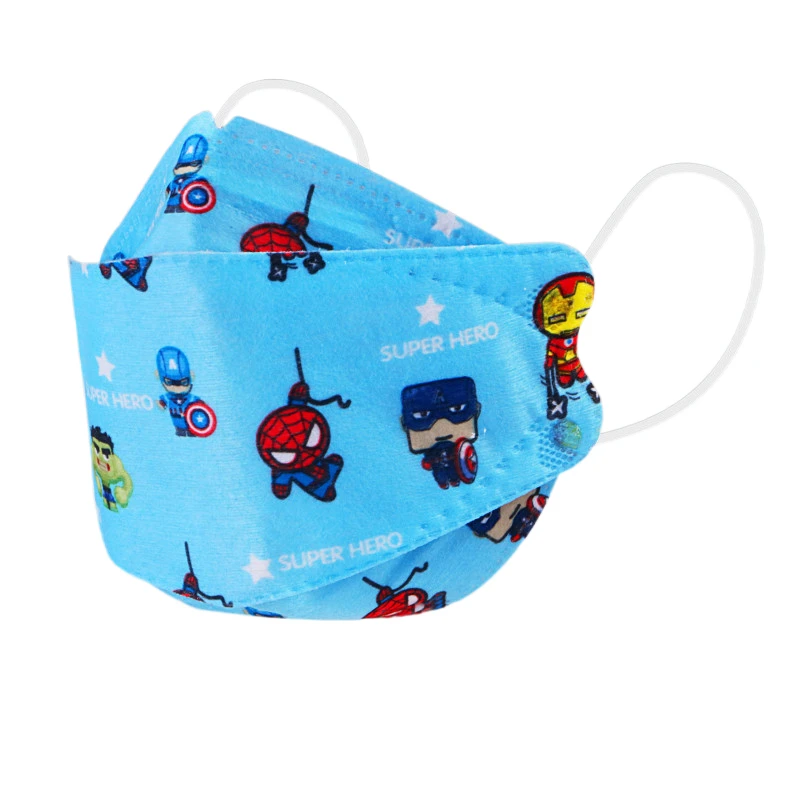 Disney Disposable Child Mask Spiderman Stitch Cartoon Face Shield Mask Cute 4 Layer Fashion Mascarilla Girls Boys Mouth Mask 4