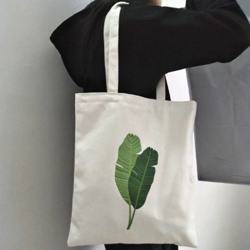 

2019 Fashion Women Large Bag Canvas Casual Ladies Handbag Flower Printing Shoulder Totes for Travel Cosmetic