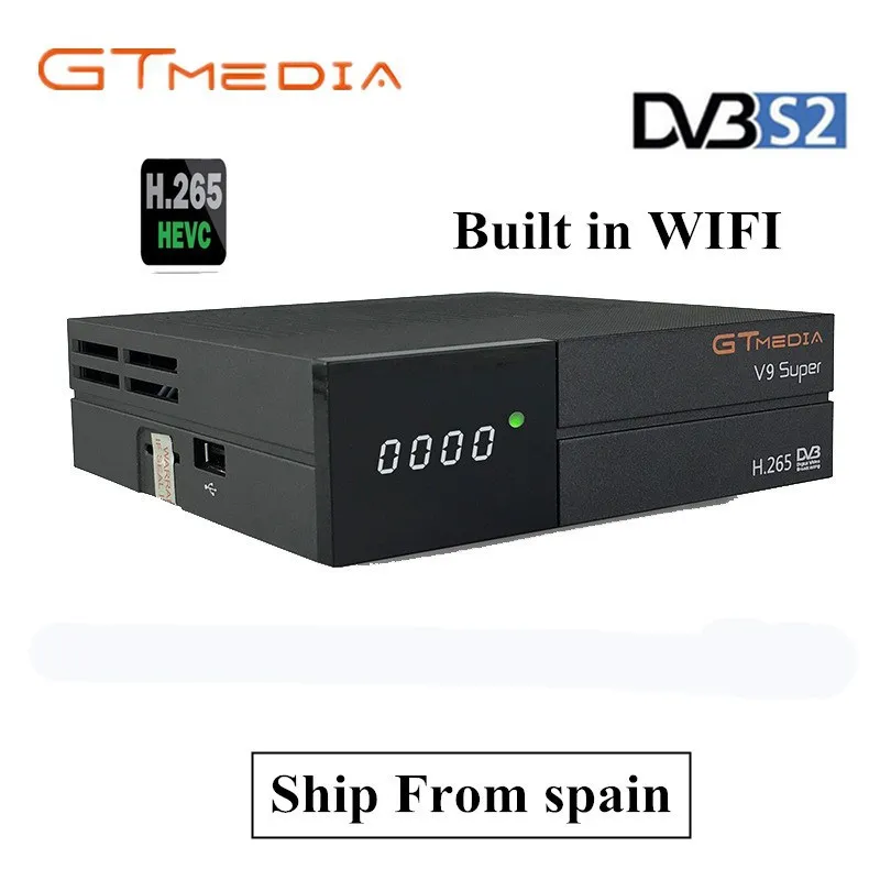 Лучший декодер 1080P DVB S2 GTmedia V9 Super H.265 такой же как V8 Nova Freesat без