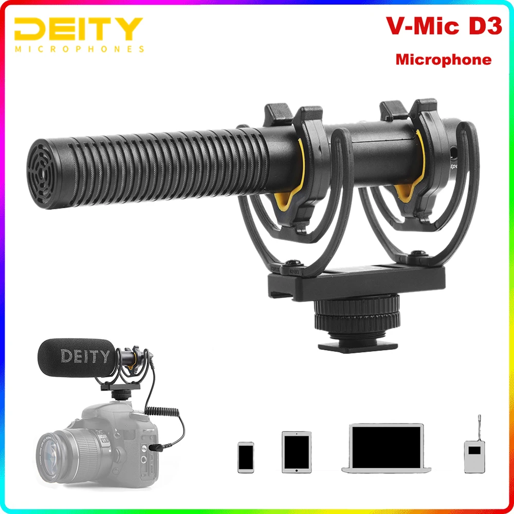 Deity V Mic D3 Audio Video Super Cardioid Condenser Microphone On Camera Recording Mic For Dslr Dv Camcorders Camera Smartphone Microphones Aliexpress