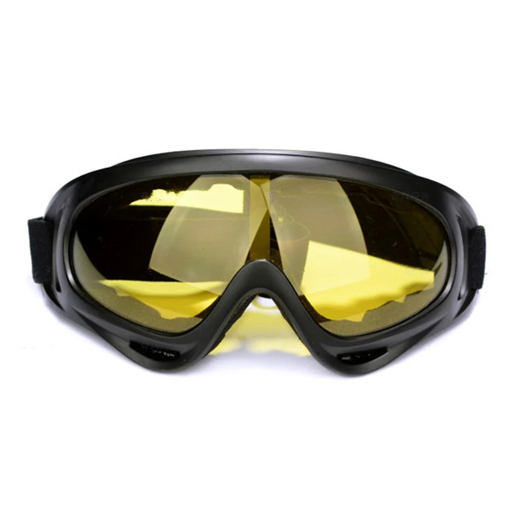 Ski Goggles Adjustable UV 400 Protective Outdoor Motorcycle Snow Goggles THJ99 - Цвет: Цвет: желтый