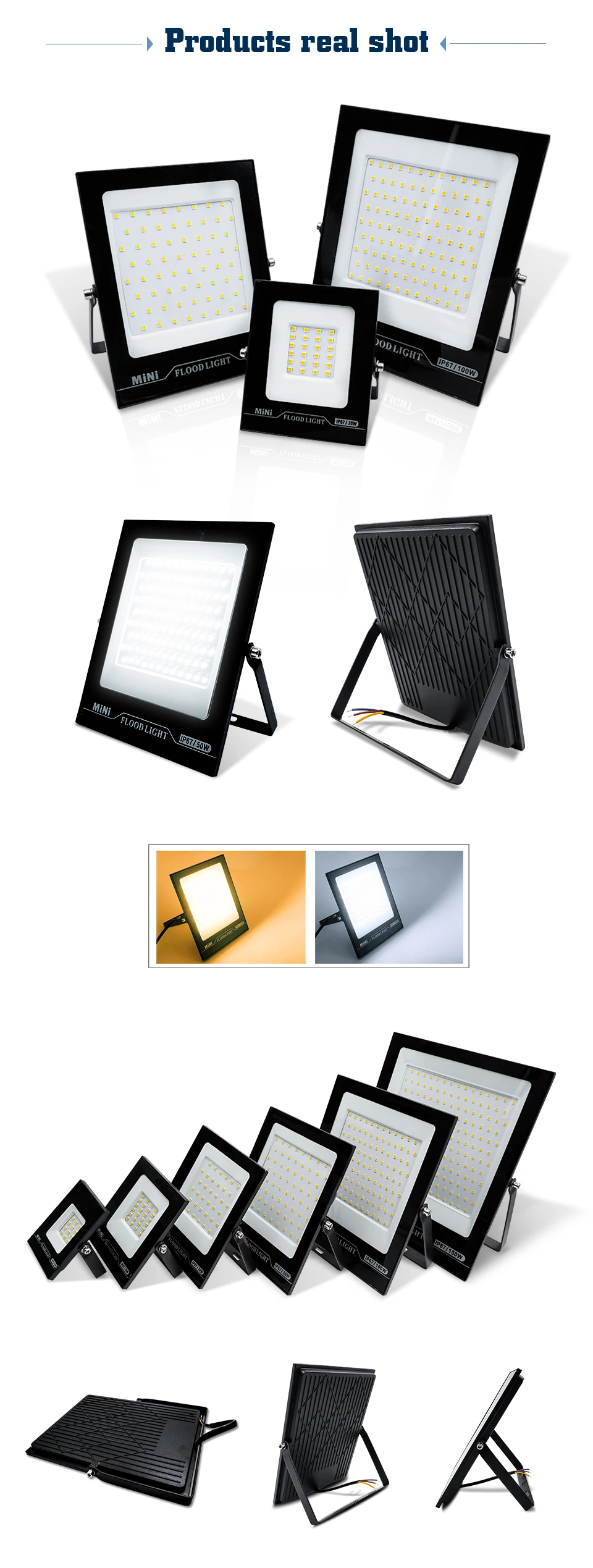 2Pcs/lot LED Flood Light AC220V 10W 20W 30W 50W 100W 150W Outdoor Floodlight Hd4362eb5862148a79424ac33d0b2d1a8x
