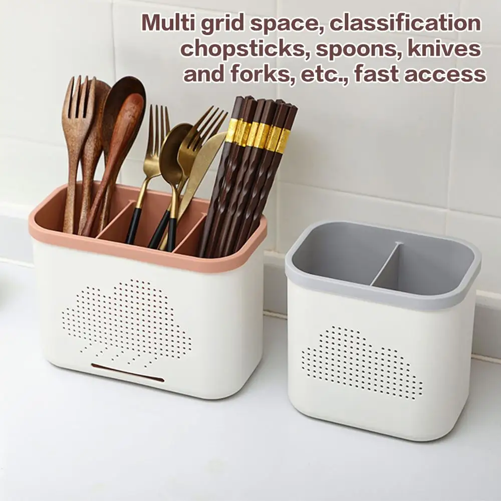 

Chopsticks Rack Anti-Mildew Household Drain Chopstick Cage Kitchen Spoon Storage Box Chopstick Holder