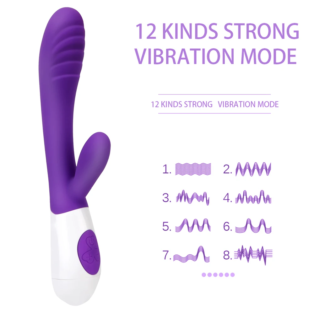 Rabbit vibrator g-spot et stimulateur clitoridien double vibration_voghion.com