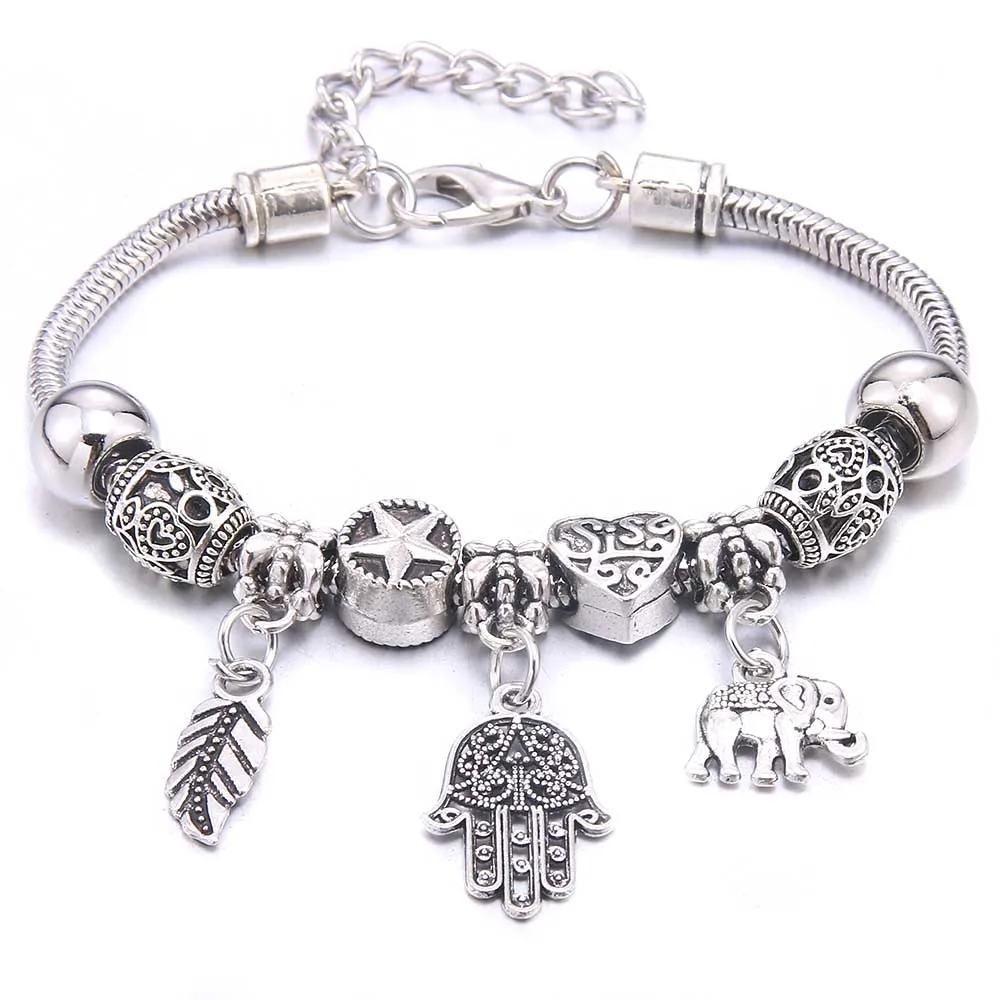 charm bracelet bangles jewelry fit women girl friendship gift bracelet jewelry